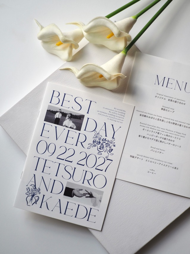 海外雑誌風プロフィールブック｜スタイリッシュ｜B6｜8P