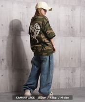 ◆ドリップハート サガラ刺繍 リンガーTシャツ◆ng-87225