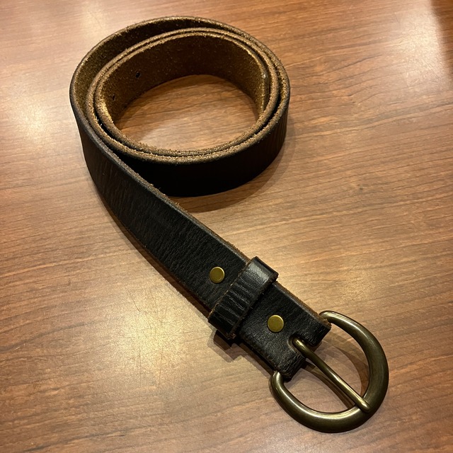 RRL LEATHER BELT ITALY製