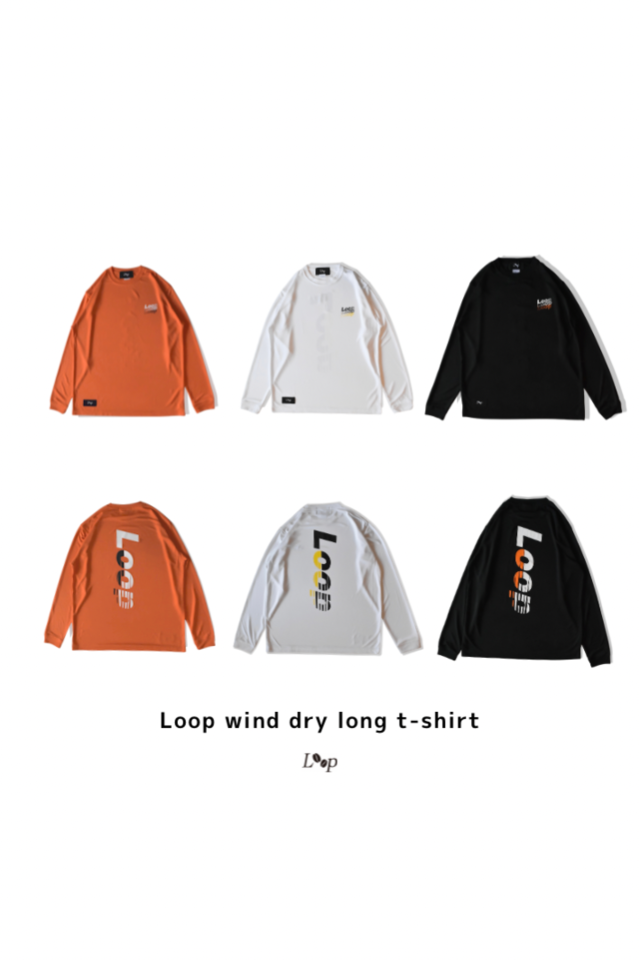 Loop wind dry long t-shirt