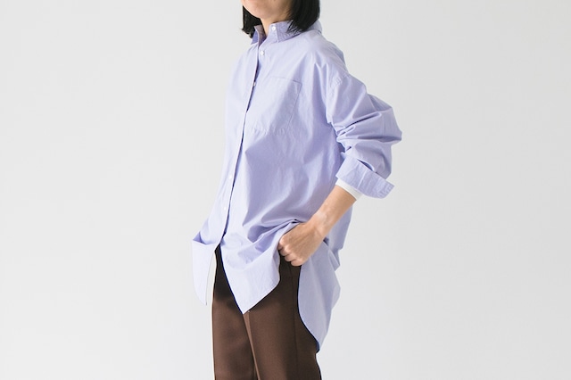 COTTON POPLIN - WIDE LONG SHIRT：コットンポプリン - ワイドロングシャツ