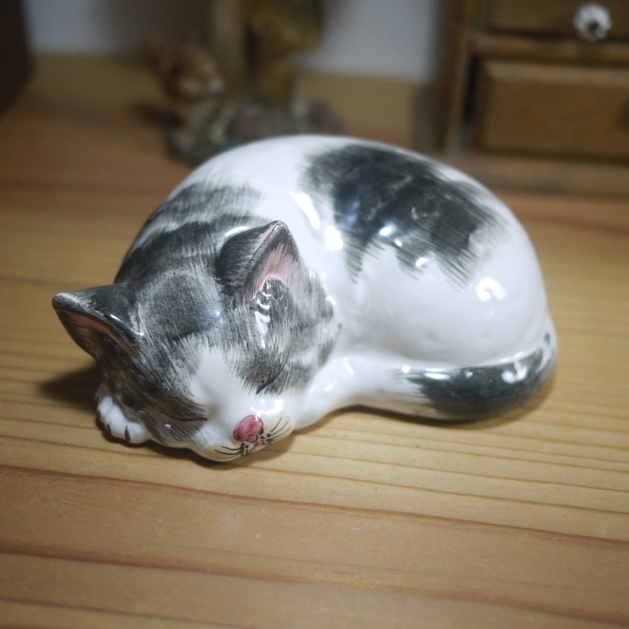 眠り猫小 ヴィンテージイタリア