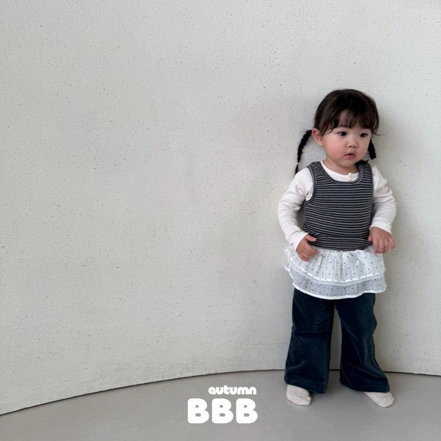 《予約》送料無料【Bella bambina】Velvet Bootcut Pants