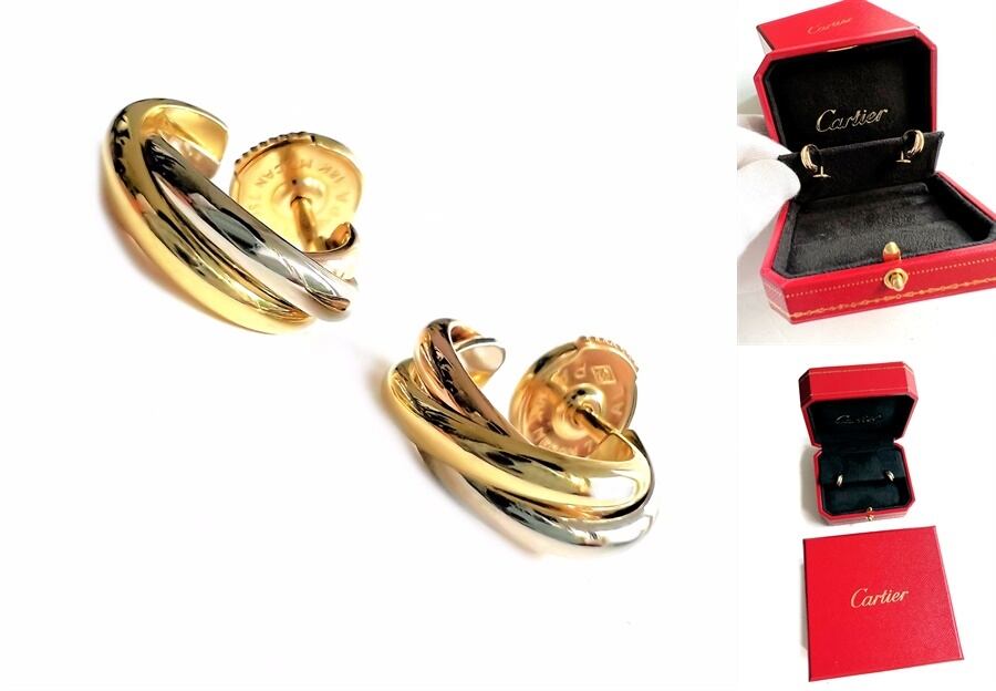CARTIER / カルティエ トリニティ イヤリング ピアス K18YG/WG/PG