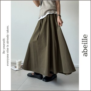 drawstring a-line long skirt 14667