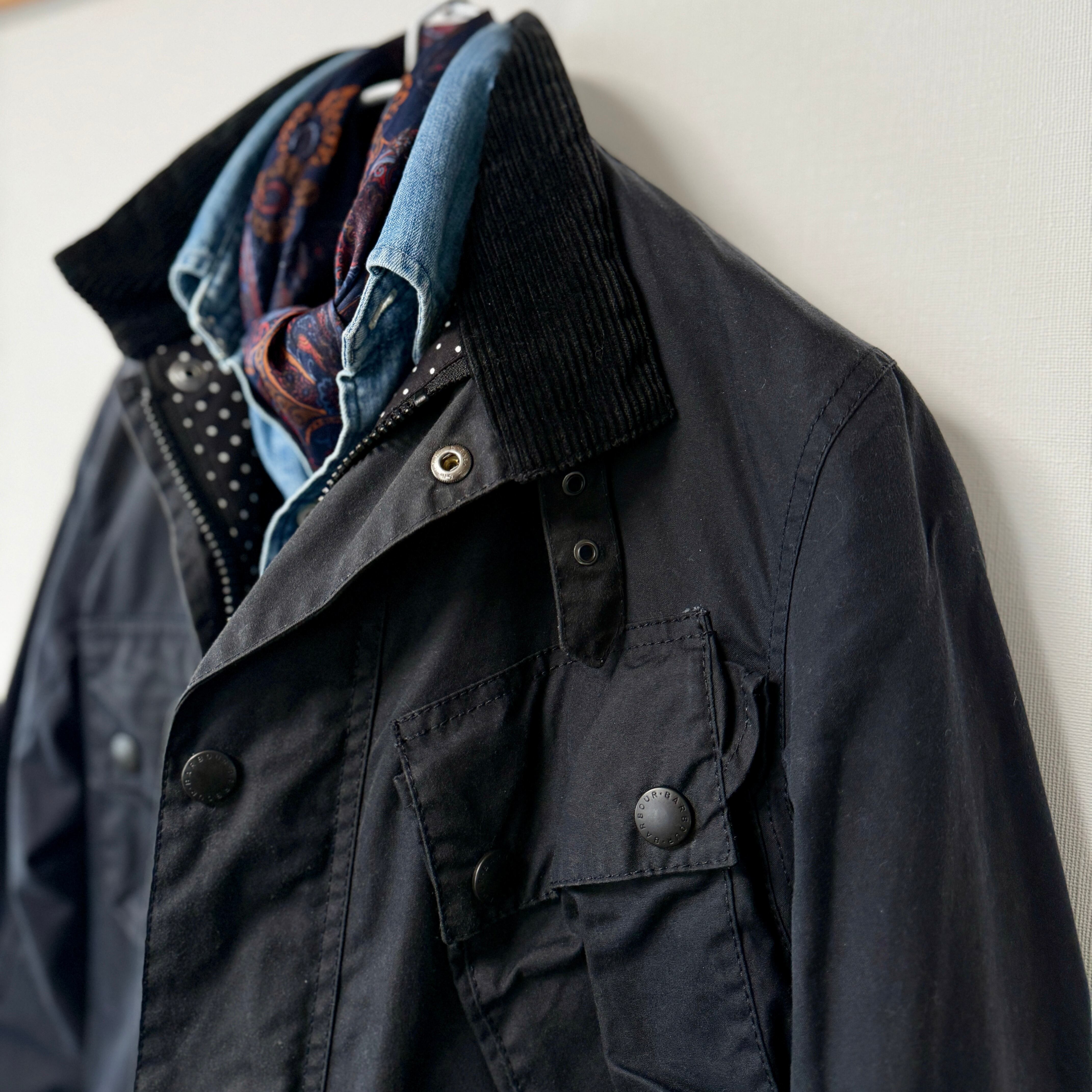 Barbour × EDIFICE インターナショナルSL オイルド コットンジャケット