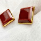 80s vintage square earring