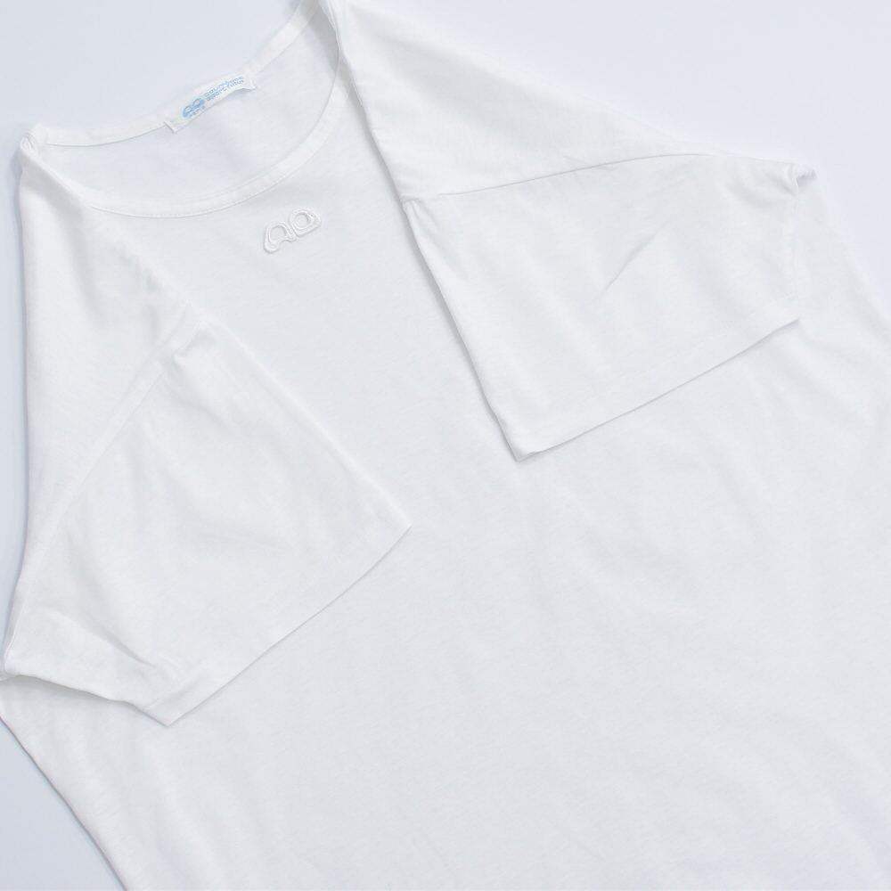 80～90s Courreges クレージュ ACロゴ 刺繍 デザイン Tシャツ
