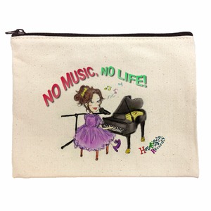 ポーチ「NO MUSIC, NO LIFE! 」(税·送料込)