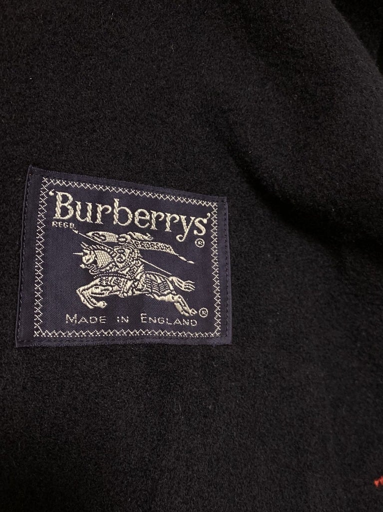 1980~90's Wool Lining  Design Zip-Up Jacket "Burberrys　Made in Englad"