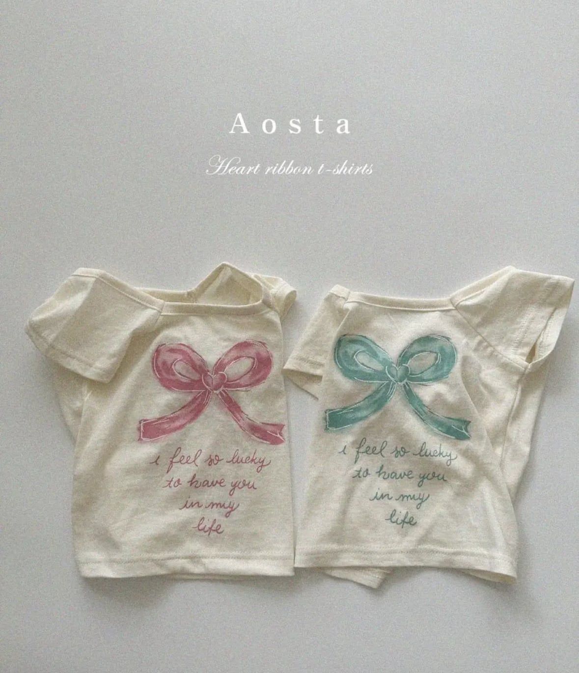 【即納】aosta Heart ribbon T♡