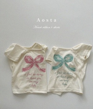 【即納】aosta Heart ribbon T♡