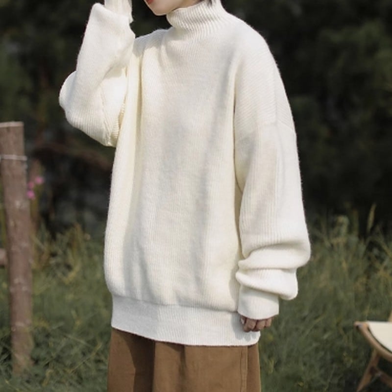 Turtleneck sweater -3col- A0088