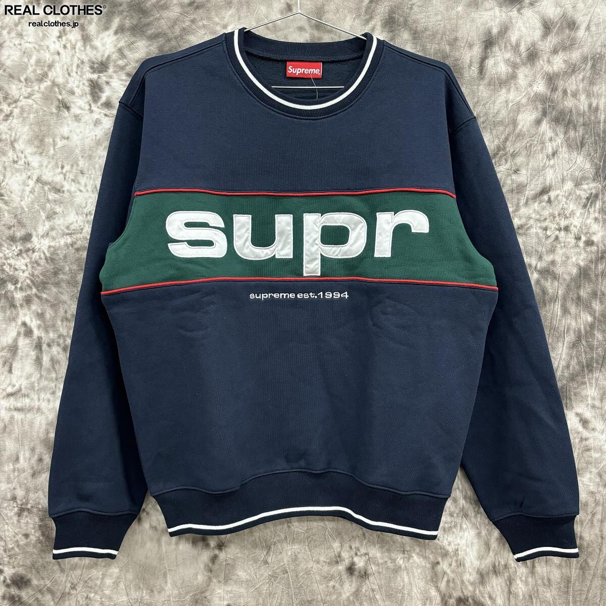 未使用】Supreme/シュプリーム【19AW】Piping Crewneck/パイピング 