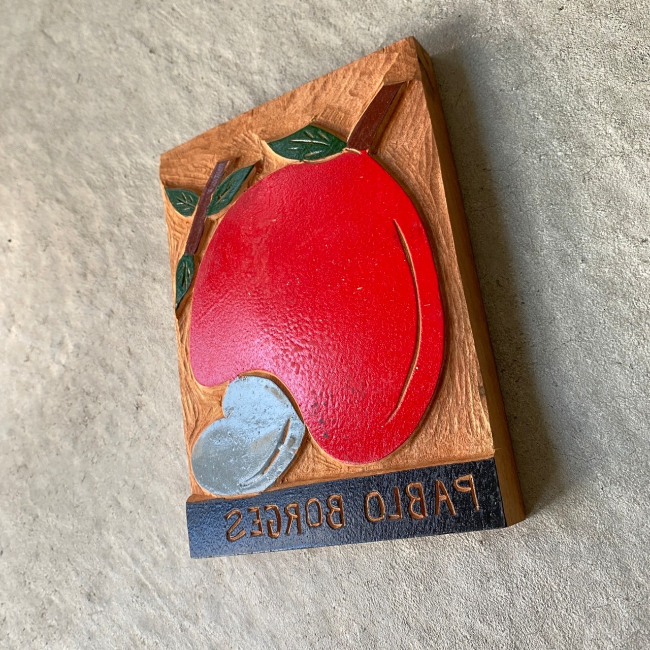 ボルジェス木版 赤いカジュ PABLO BORGES