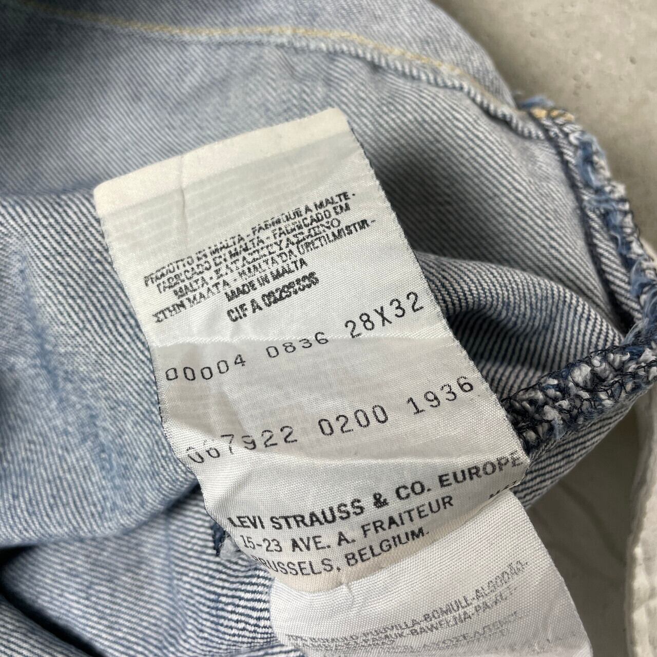 00年代 Levi's ユーロリーバイス ENGINEERED JEANS 立体裁断 変形