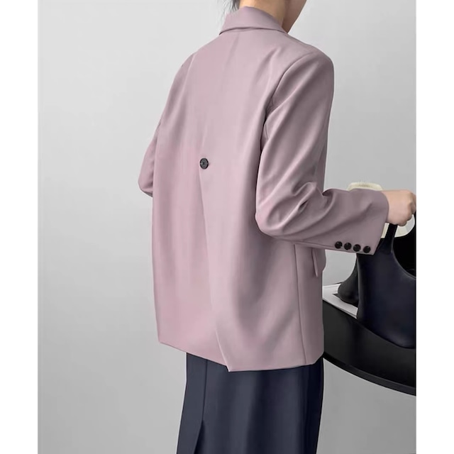 back button asymmetric tailored jacket A-00025