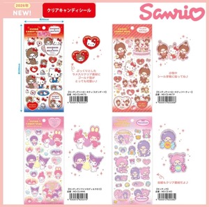 【新作】 モンチッチ × ハローキティ コラボ クリア キャンディシール