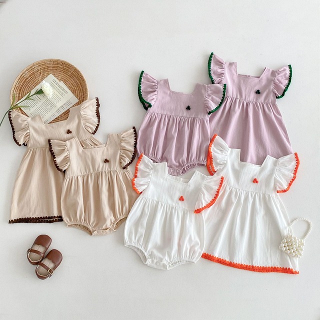 【姉妹服】フルーツモチーフフリルロンパース/ワンピース - 11