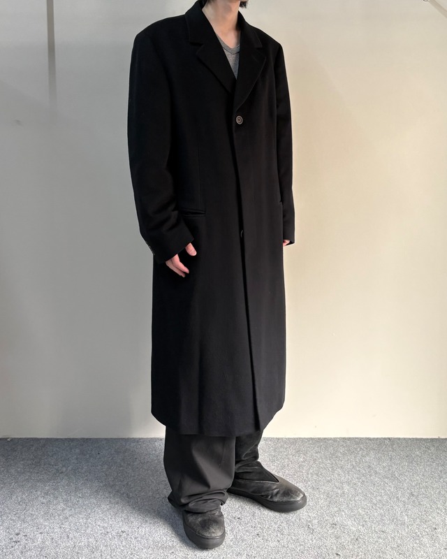 【90s GIANNI VERSACE】fly-front chester coat