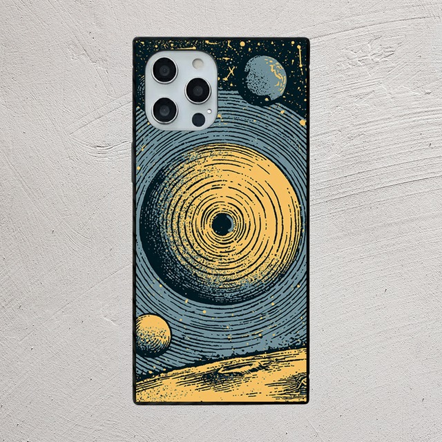 受注生産 iPhoneケース ゴールド銀河のクラシック星図｜天体図風 STAR001B
