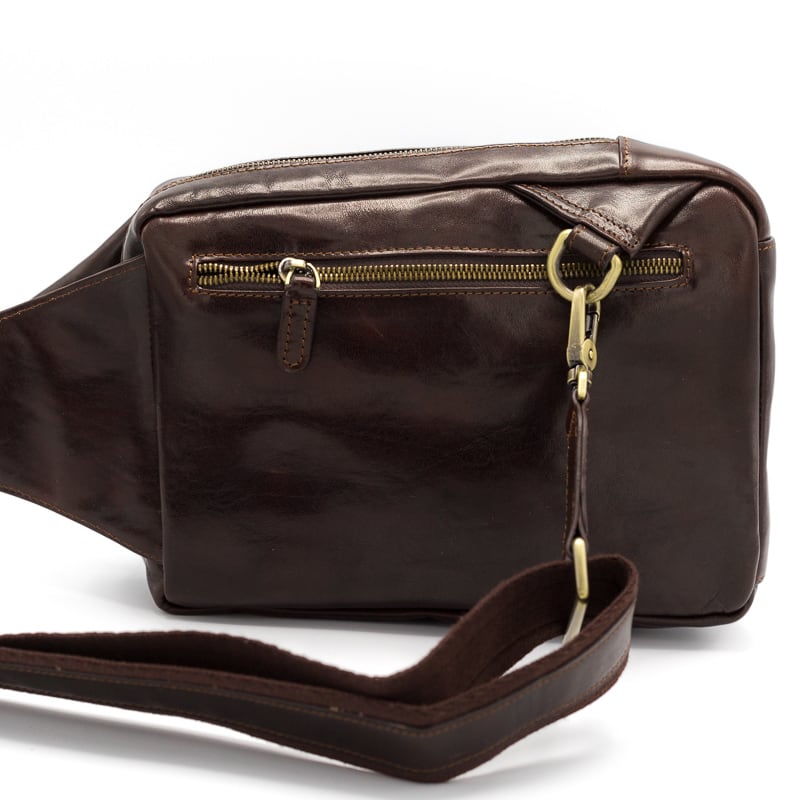 2601-181｜美品｜バリー ボディバッグ レザー ダークブラウン Bodybag マホガニーブラウン