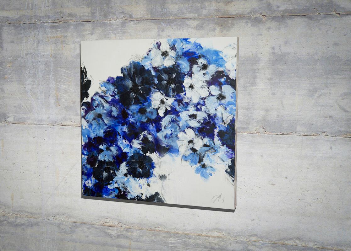 Flower / 青い花をテーマにした現代アート作品 絵画販売 | TOMOYA