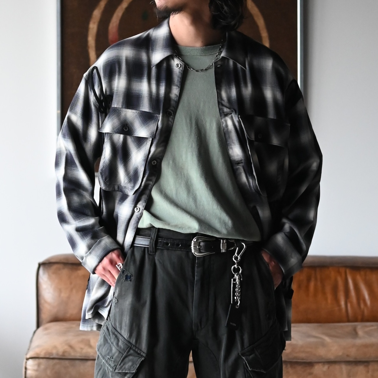 Leh / Embroidery Check Shirts