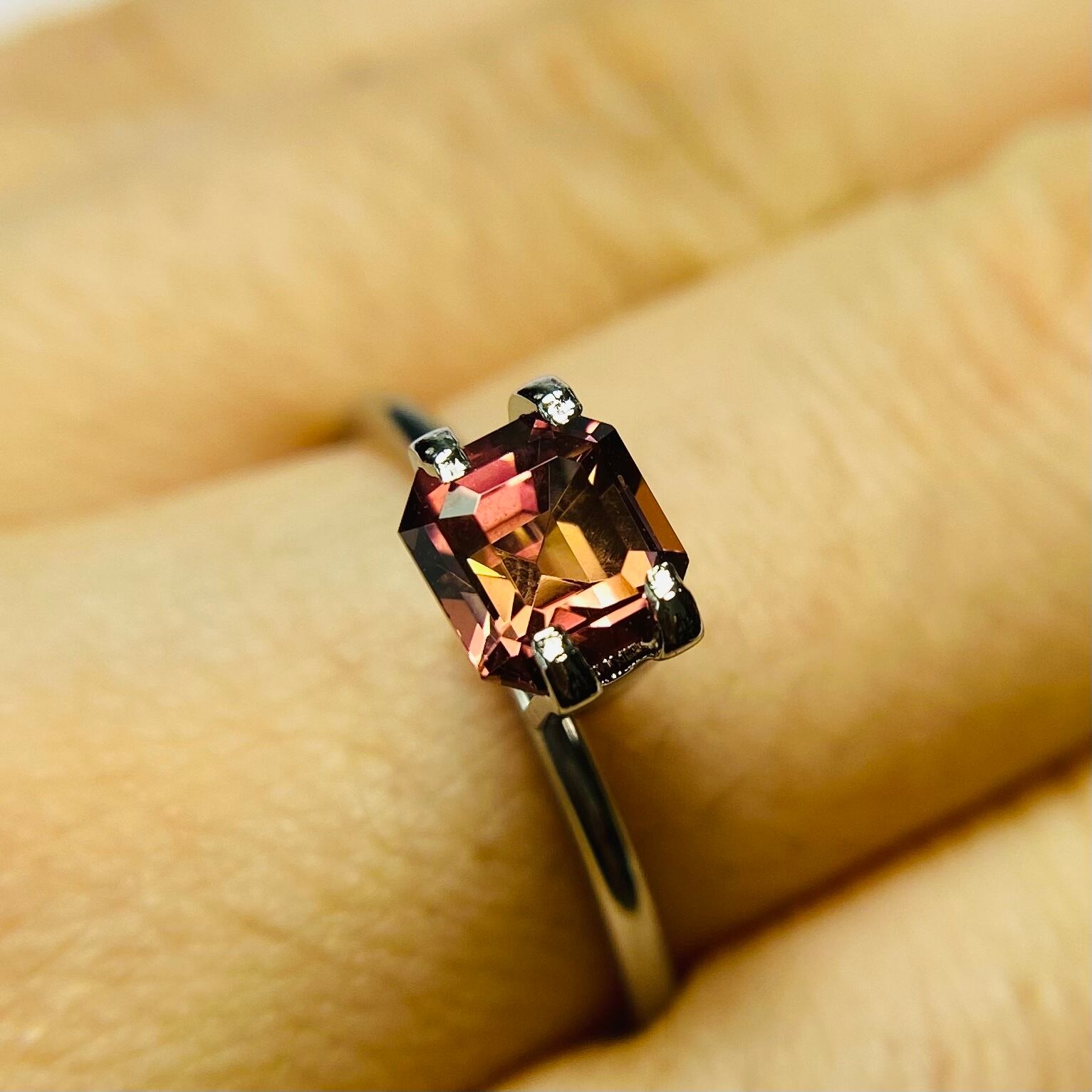 K様専用 秋らしいレッドピンクオレンジなトルマリンズ