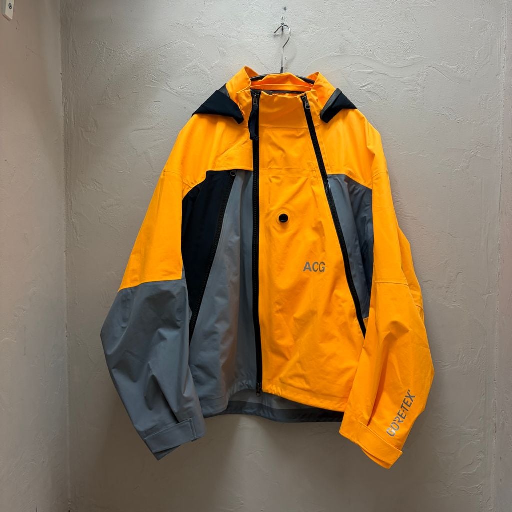【希少】00s NIKE ACG シェルジャケット L イエロー Y2K テック NIKE ナイキ Nikelab ACG Panelled Gore-Tex jacket シェルジャケット