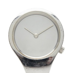 ジョージジェンセン 腕時計 クオーツ シルバー文字盤 ステンレススチール レディース Georg Jensen 【中古】