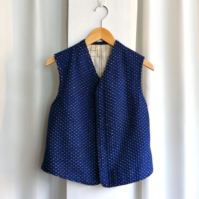 FRENCH VINTAGE BLUE VEST