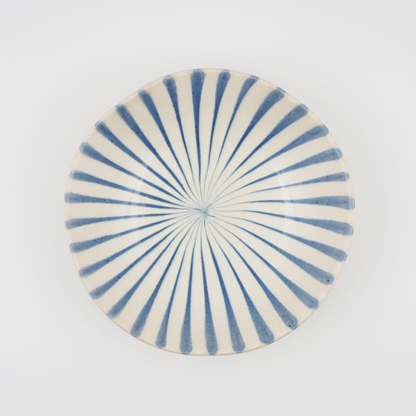 金子 司 小皿 ブルー/ホワイトB