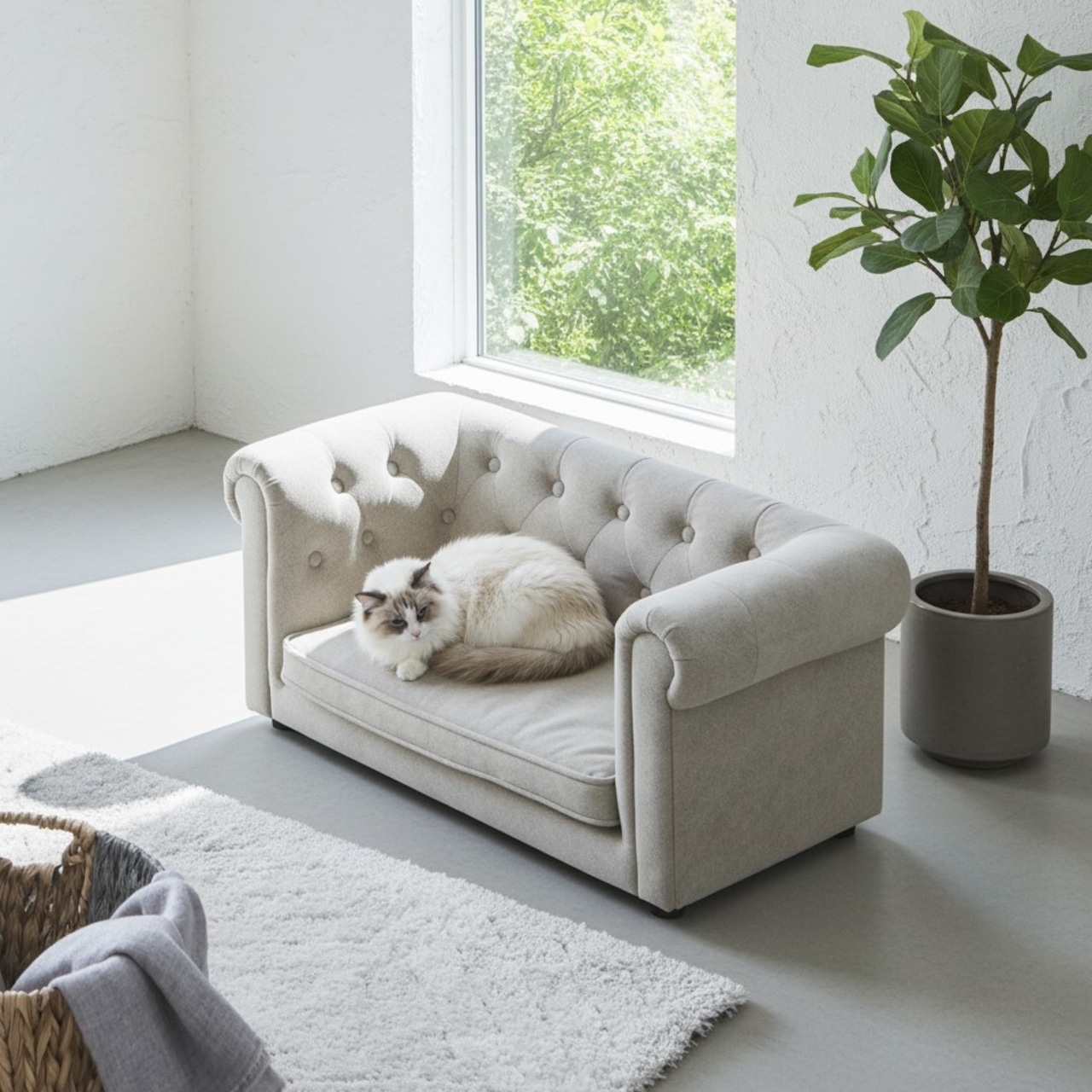 Chesterfield style removable cover