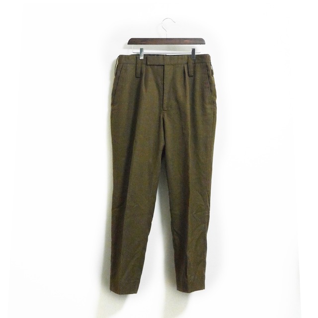 ＜UK ARMY＞Khaki Linen Tapered Pants