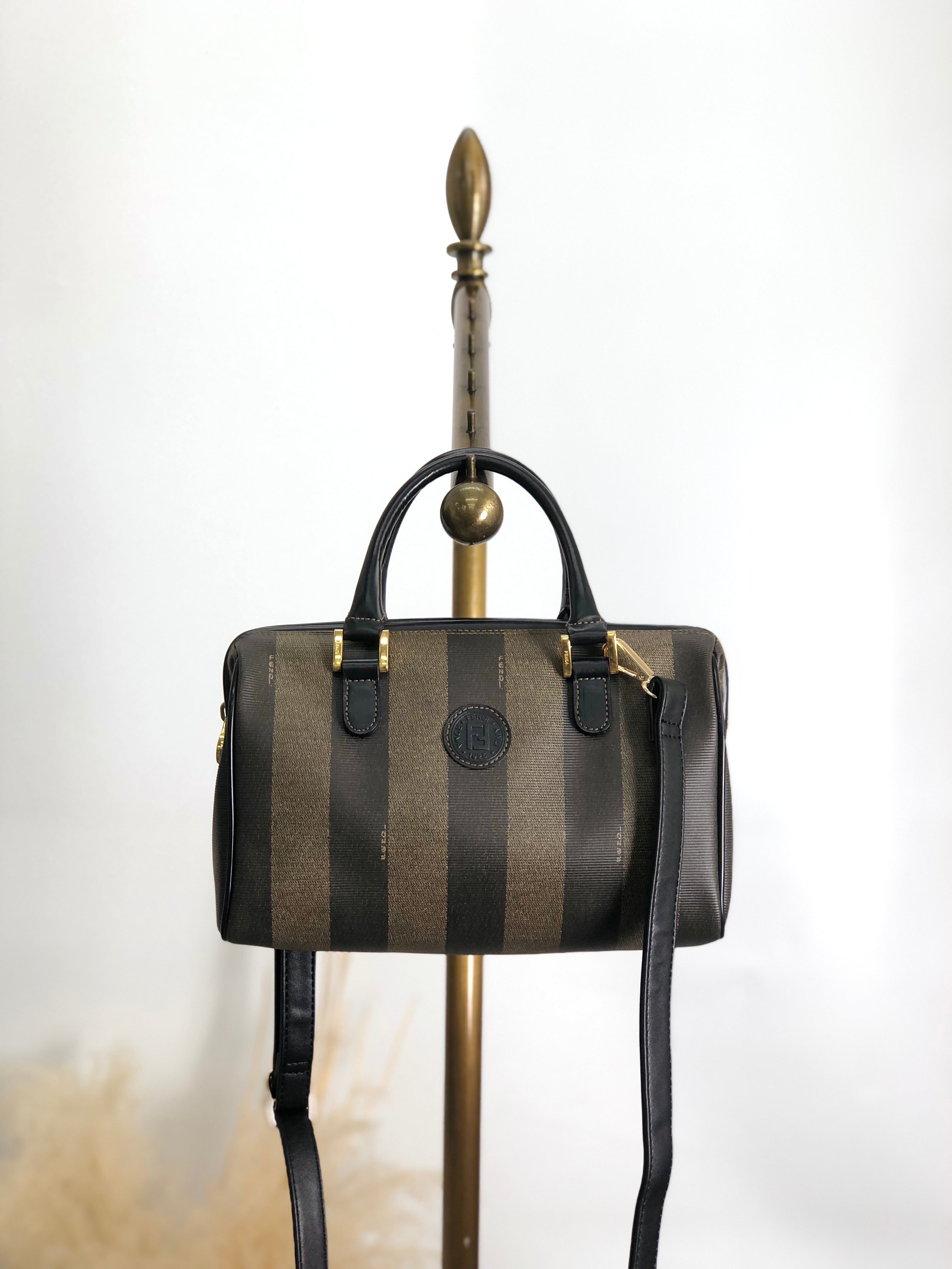 日本直送 名牌中古包 】FENDI フェンディ ペカン ハンドバッグ 