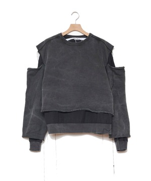 Midorikawa / MID26SS-CU02  C/N SWEAT (BLACK)
