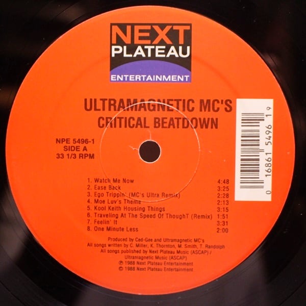 Ultramagnetic MC's / Critical Beatdown [NPE 5496-1] - 画像3