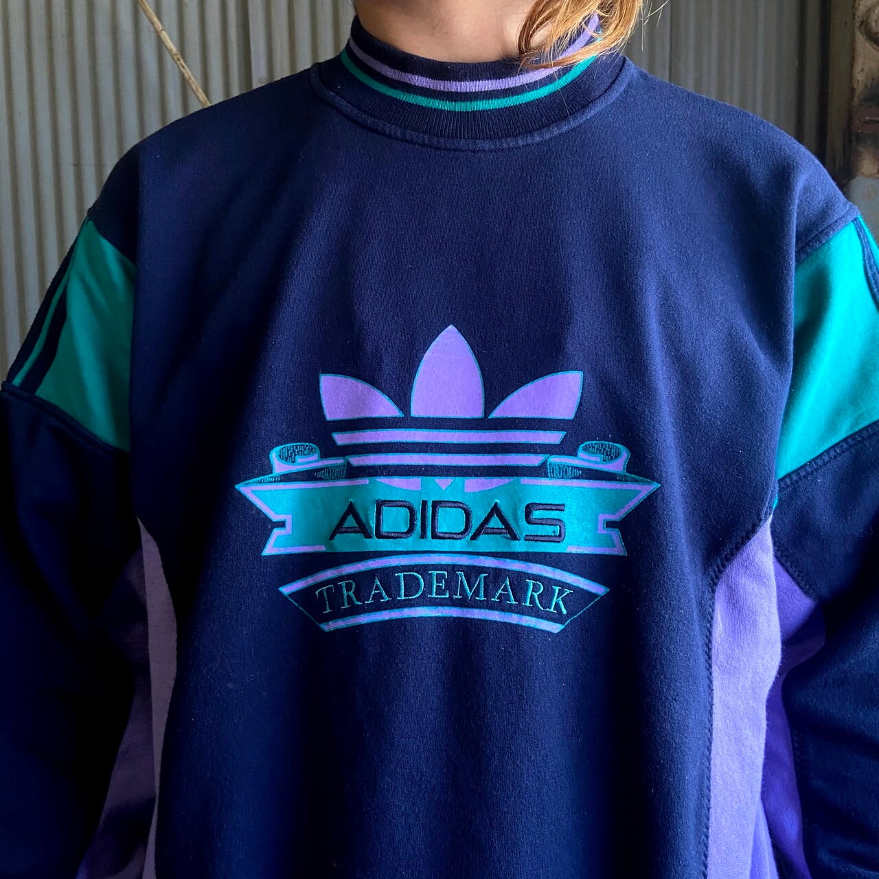 【希少】adidas セットアップスウェット 刺繍ロゴ トレフィル　80年代後期