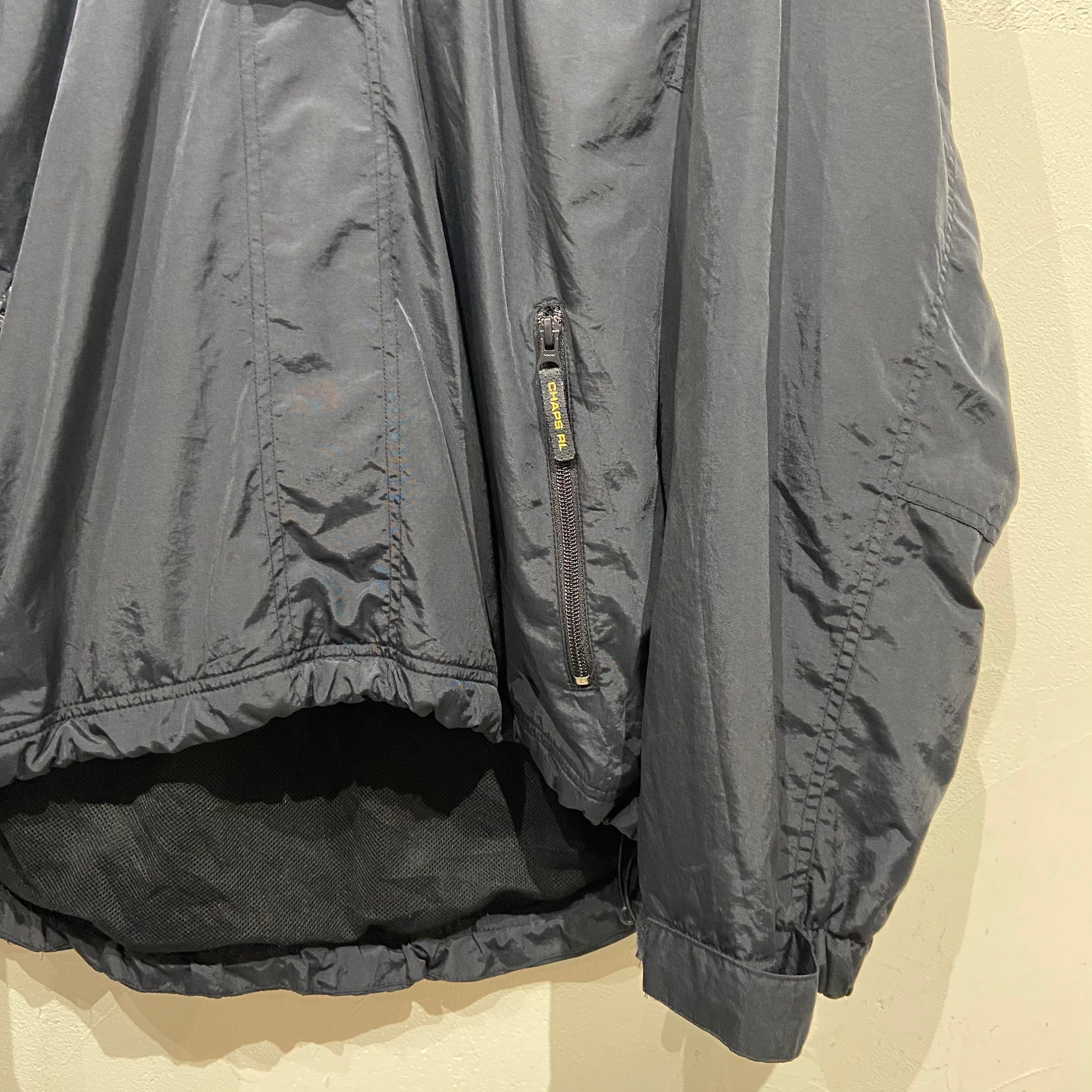 CHAPS】チャップス ナイロンジャケット プルオーバー 紺 L