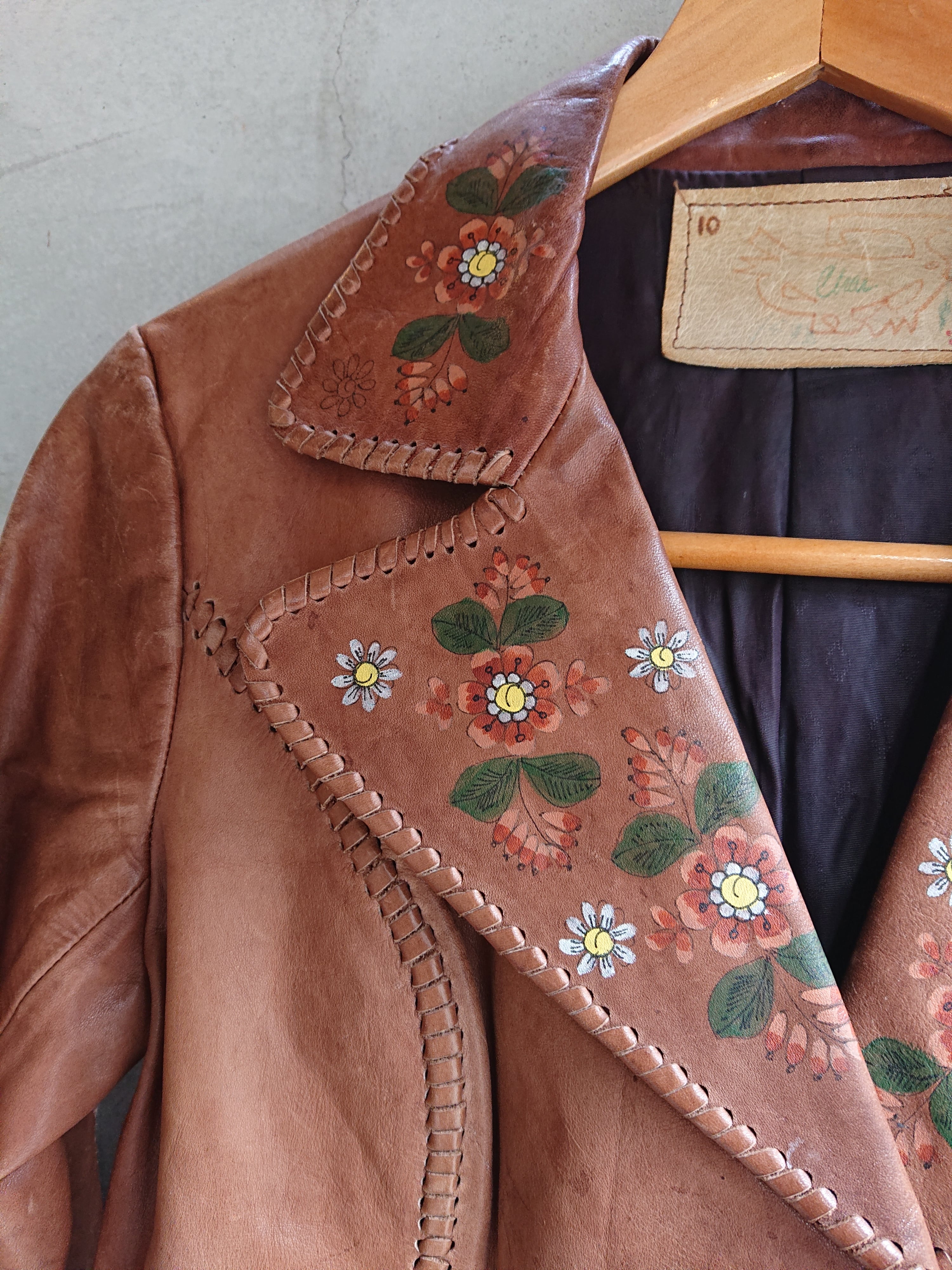 1970s Char LEATHER JACKET Brown Color | BOW & ARROW WEB STORE