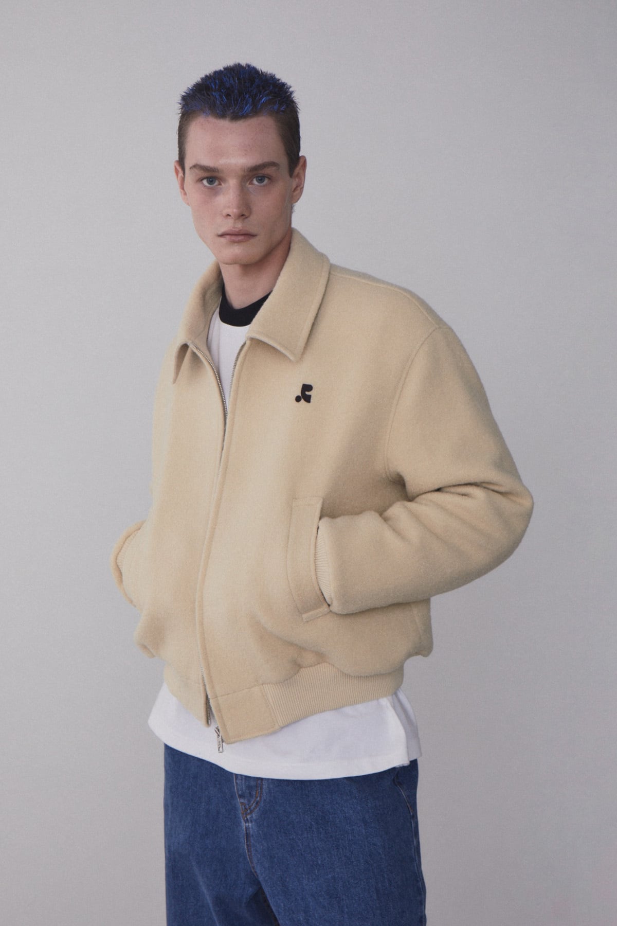 meechang 様Rest&Recreation BOMBER JACKET rest & recreation] RR COMMUNITY BOMBER JACKET - IVORY 正規韓国