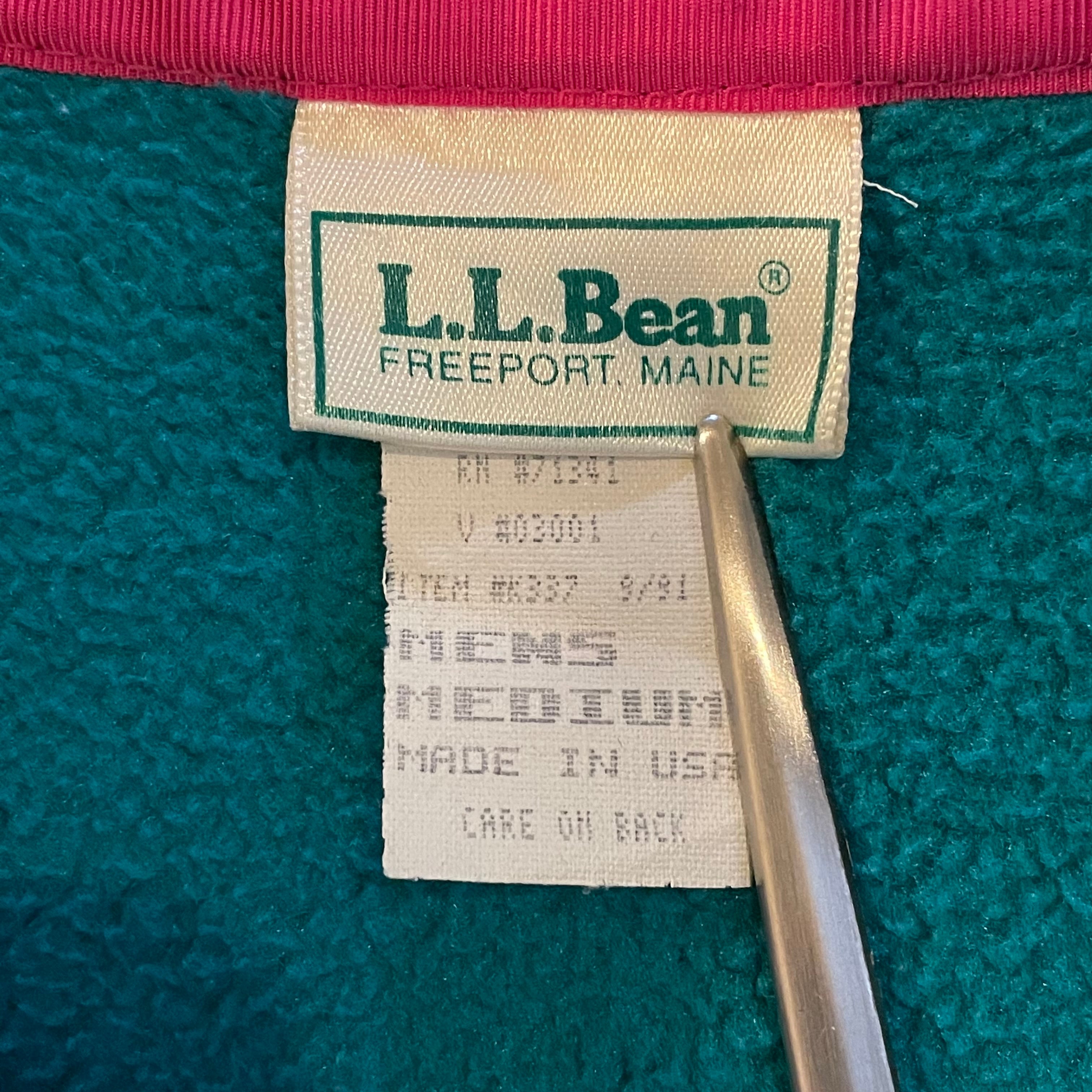 【L.L.Bean】エルエルビーン(XS)エルサルバドル製 フリース ジャケット