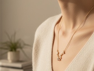 北斗七星 ネックレス 星座 夜空 宇宙 モチーフ ゴールド おしゃれ シンプル