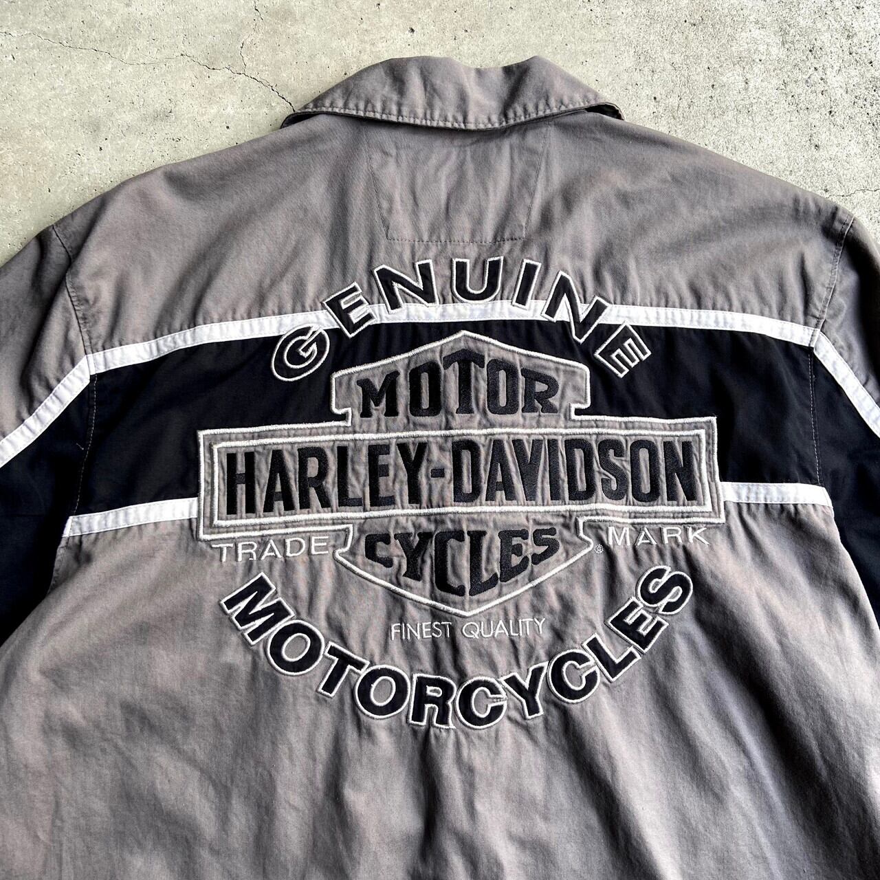 Harley-Davidson ハーレーダビッドソン バックロゴ刺繍 ワッペン 半袖 