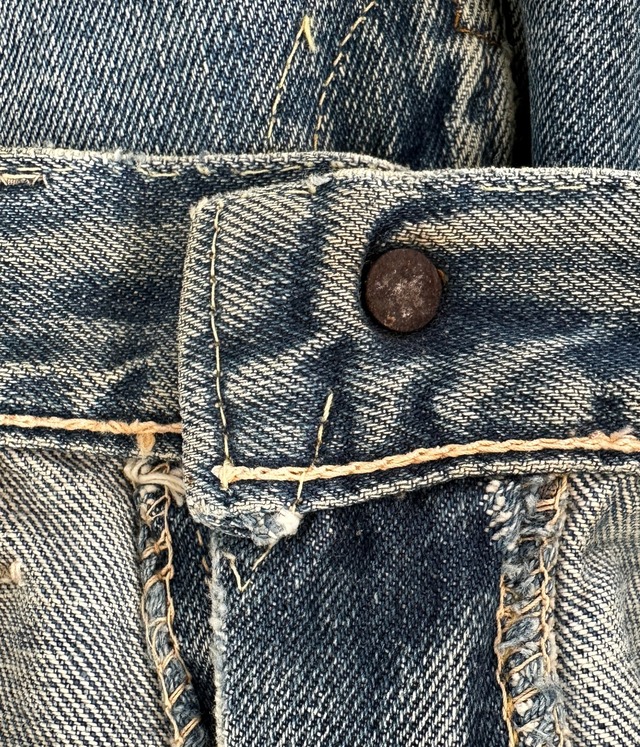-Levi's- Vintage 60s V-Stitch 505 BIGE Denim Pants
