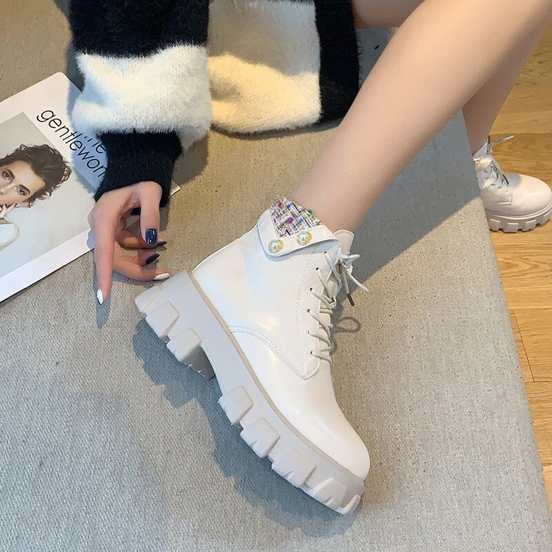 ブーツウィンターホワイトショートベルベットレッド 靴 シューズ 冬物 部族の婦人靴8486432044