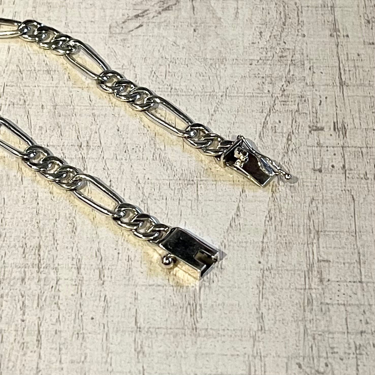 MEXICO MADE FIGARO CHAIN BRACELET -SILVER925- フィガロチェーン