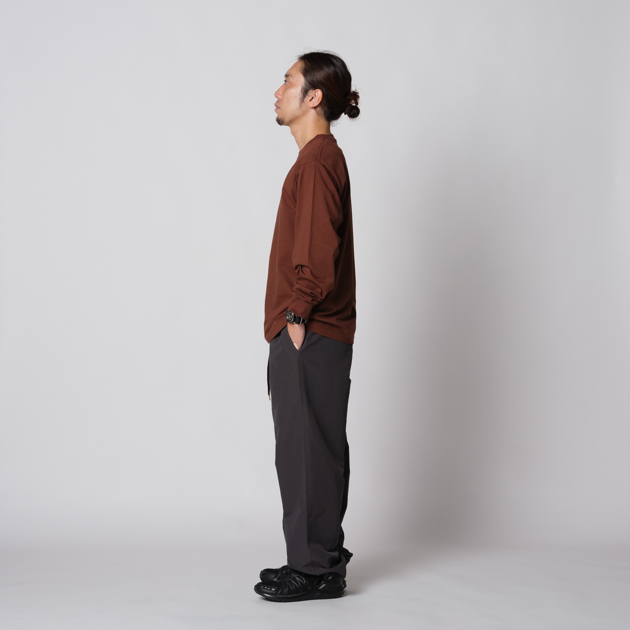 【DARGO】Cotton Nylon Track Pants（GUN METAL）