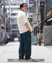 ＼SALE／◆胸ワンポイント刺繍 ルーズTシャツ◆lf-23005cb